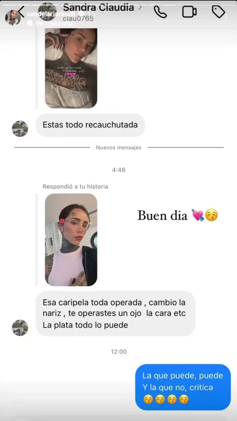 El chat de la polémica El chat de la polémica