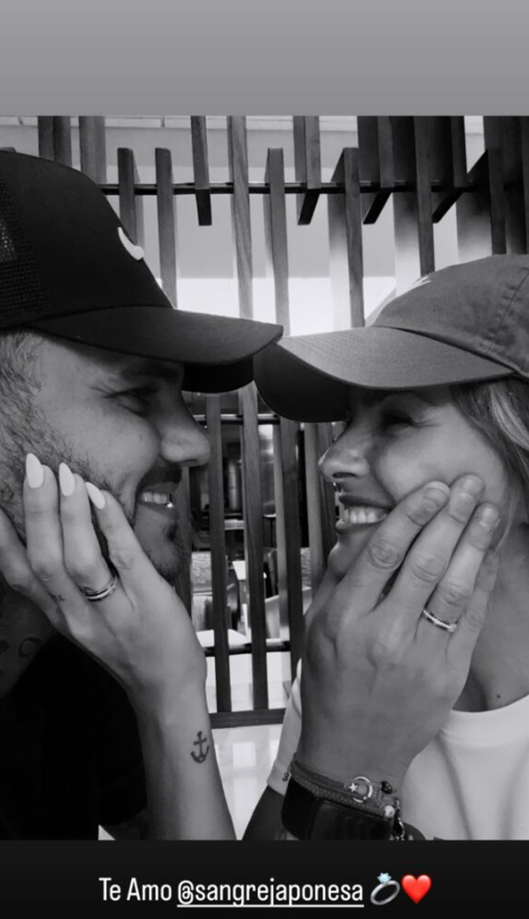 China Suárez y Mauro Icardi, comprometidos.