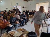 Presidente de la SRN, Cecilia de Larminat, con los productores del Norte. Foto: gentileza SRN.