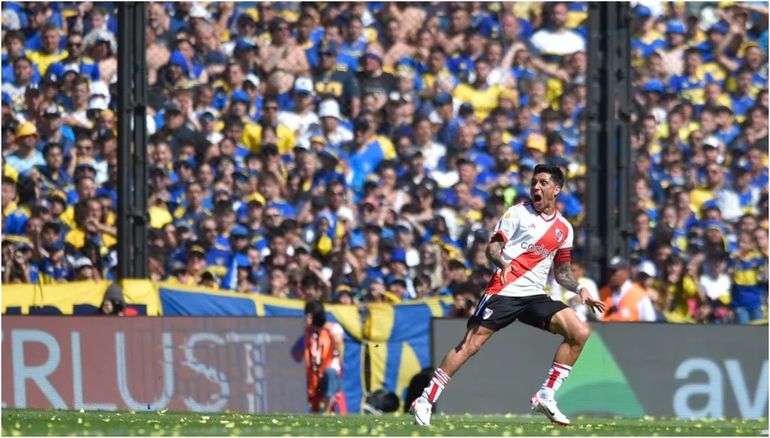 Video demoledor: qué le dedicó Enzo Pérez a Marcos Rojo tras el primer gol en La Bombonera
