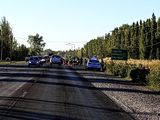 El incidente vial se produjo a la altura del kilómetro 8 de la Ruta 151, en el ingreso a Cipolletti. 