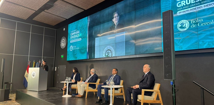 Ministros agropecuarios protagonizaron el 2 Outlook del Mercosur, realizado en la Bolsa de Cereales de Buenos Aires. Ministros agropecuarios protagonizaron el 2 Outlook del Mercosur, realizado en la Bolsa de Cereales de Buenos Aires.