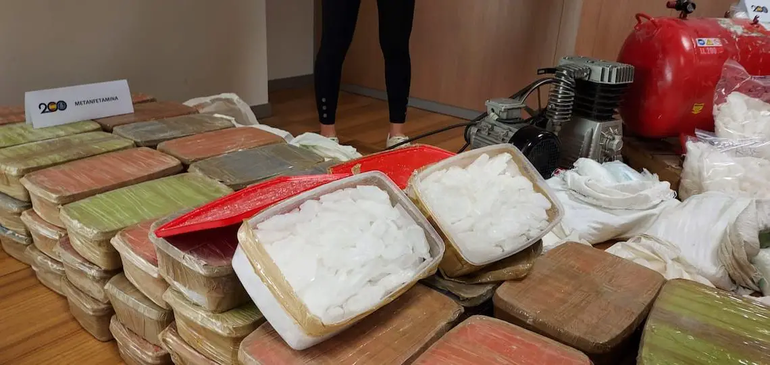 Metanfetamina incautada en España. Metanfetamina incautada en España.