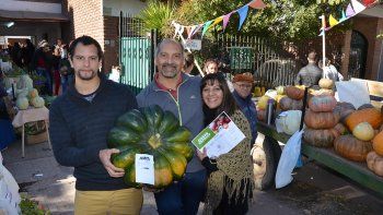 el premio al mejor zapallo fue para un ejemplar de casi 29 kilos