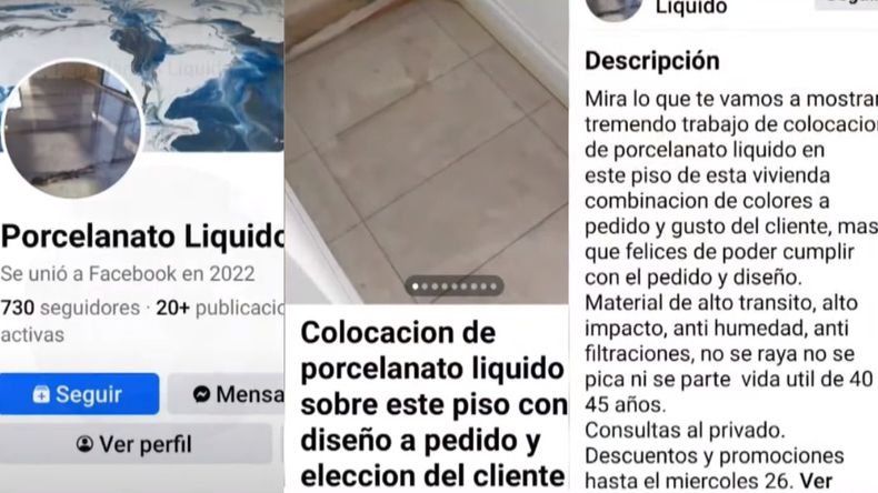 Nueva estafa con porcelanato líquido: más de 25 víctimas