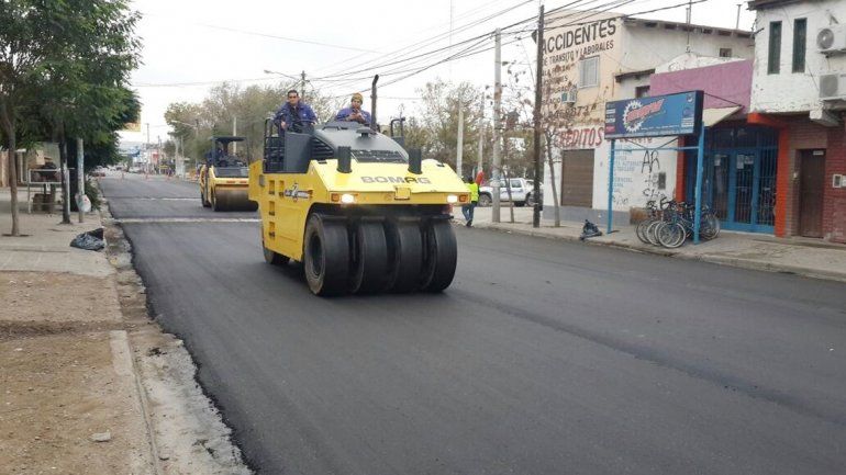 La repavimentación de la calle estará lista este fin de semana.
