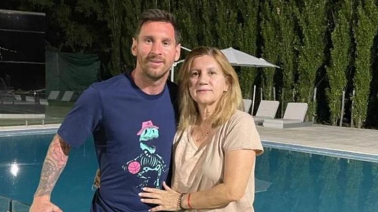 Lionel Messi y su mamá Celia