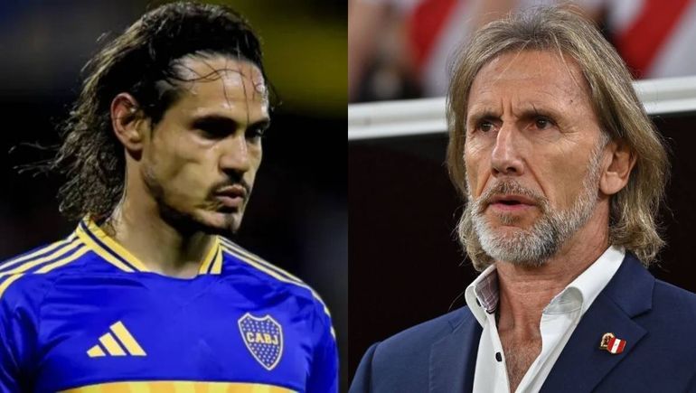 El picante análisis de Ricardo Gareca sobre el presente de Cavani: ⁠La camiseta de Boca es muy pesada