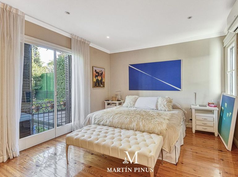 La suite principal, donde dormía el matrimonio formado por Rial y Pereiro.