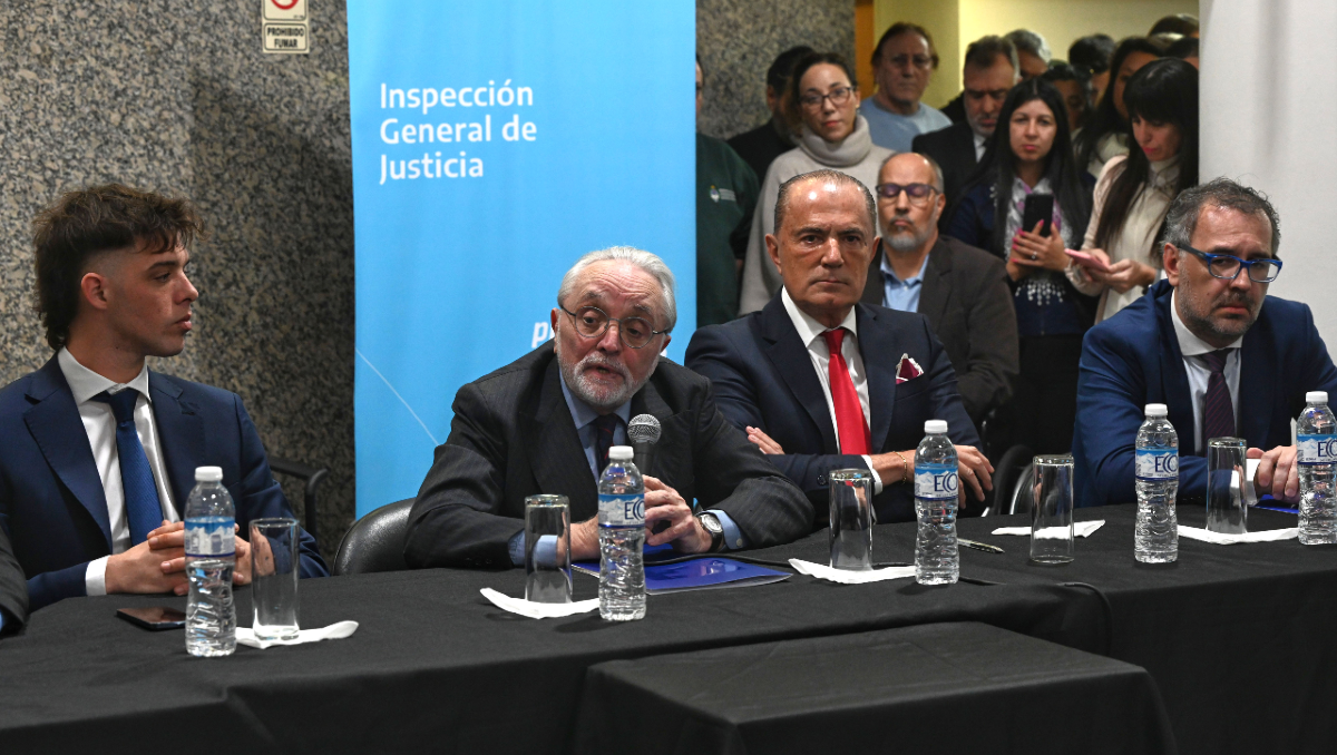 Nissen toma la palabra con Maratea a su lado. Si alguien tenía dudas, se terminaron hoy. Foto: TÉLAM