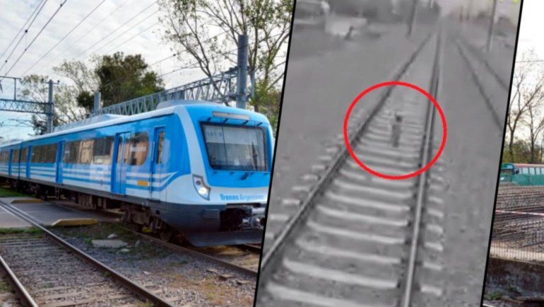 Milagro en las vías: frenó justo y evitó arrollar a un nene