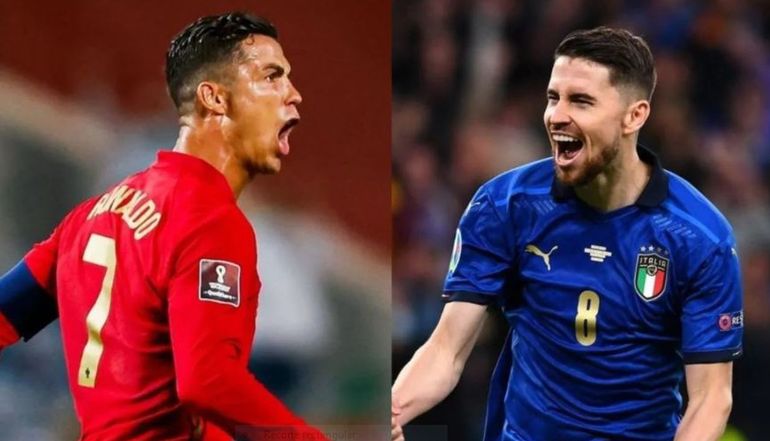 Portugal e Italia, una de las dos selecciones se quedará si o si afuera de Qatar 2022 (pueden quedar afuera ambas).