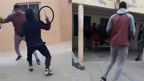 Atacó a su compañero con un cuchillo durante el recreo