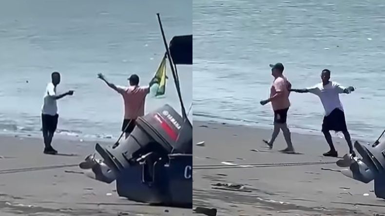 Así secuestraron a dos turistas en una playa de Colombia. | LM Neuquen Así secuestraron a dos turistas en una playa de Colombia.