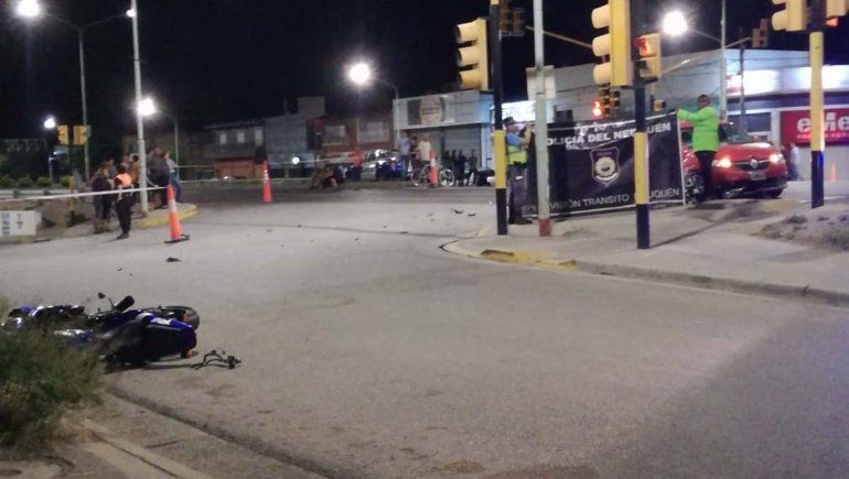 Plottier: murió un motociclista en un accidente sobre Ruta 22
