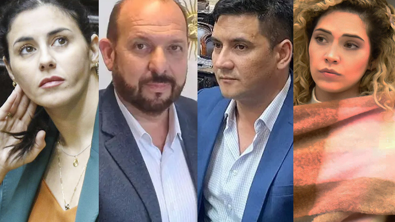 Marcela Pagano, Carlos D'Alessandro, Gerardo González y Lourdes Arrieta Marcela Pagano, Carlos D'Alessandro, Gerardo González y Lourdes Arrieta