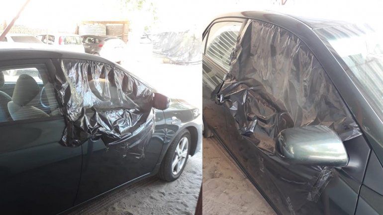 Rompevidrios se le metieron en el auto en plena Multitrocha y se defendió a mordiscos