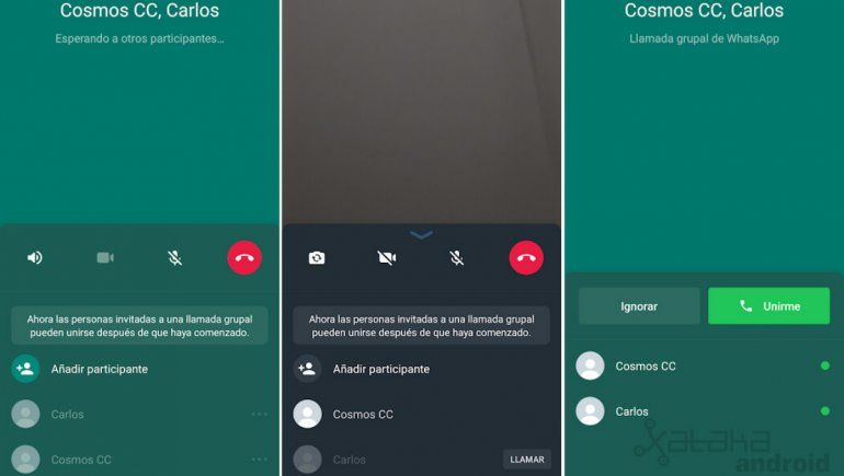Una nueva función estaría llegando a las videollamadas en WhatsApp. | Foto: Xataka Android.