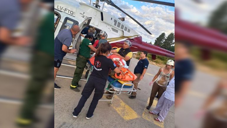 La mujer arrastrada por el alud perdió una de sus piernas