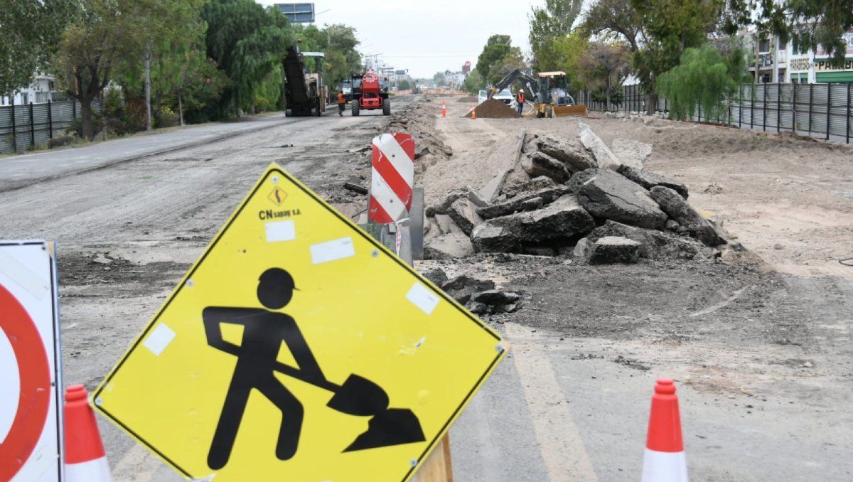 Avenida Mosconi: siguen las obras y el principal corredor de Neuquén empieza a tomar forma
