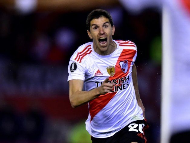 El festejo de Nacho Fernández por el primero.