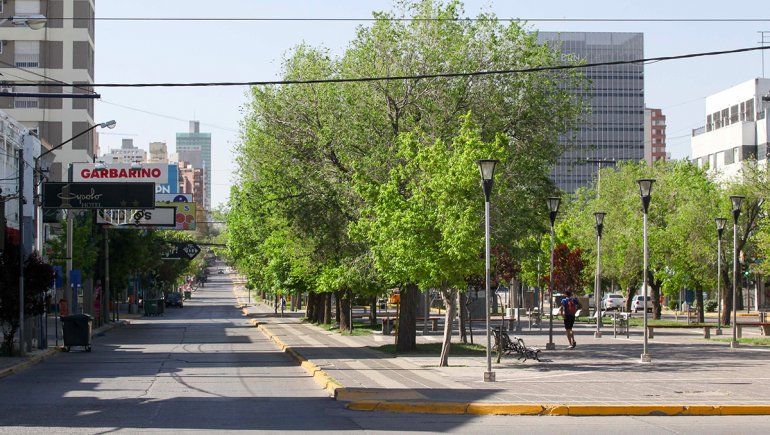 Por los feriados, la gente no transitó por el centro.