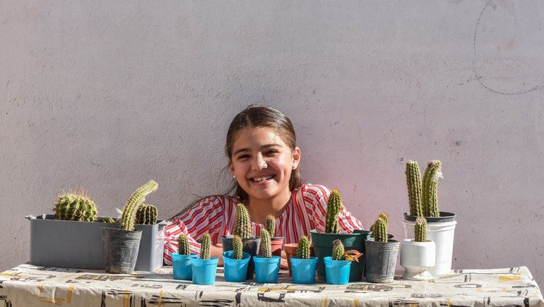 Tiene once años y quiere ser la influencer neuquina de las plantas