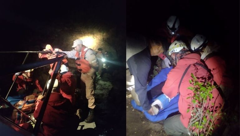 Rescatan a una turista que sufrió un accidente en el mirador de Bandurrias