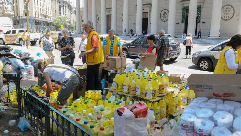 La oposición también buscó hacer su aporte en pos de los damnificados.&nbsp;