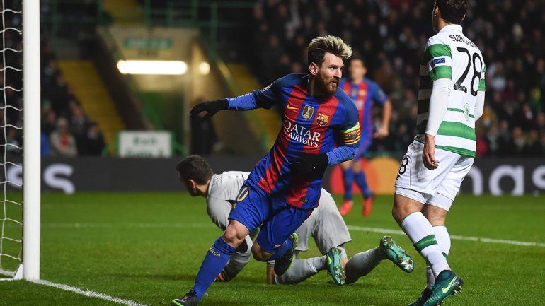 Con dos de Messi, Barcelona se metió en los octavos de final