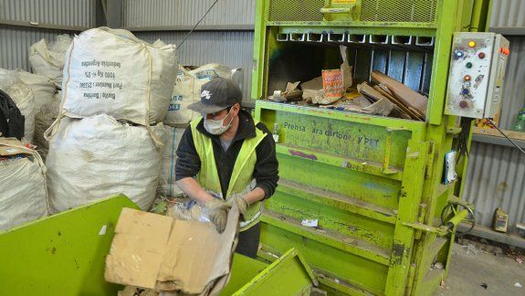 Bajó la actividad de reciclaje en el Complejo Ambiental