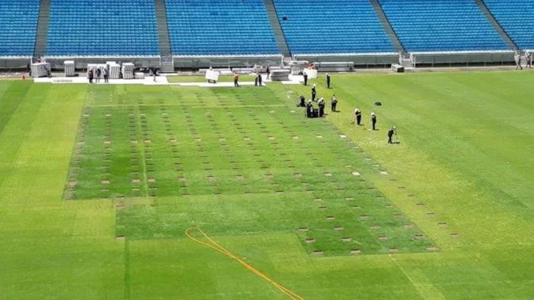 El campo de juego del Gremio, el otro rival de River en la semifinal