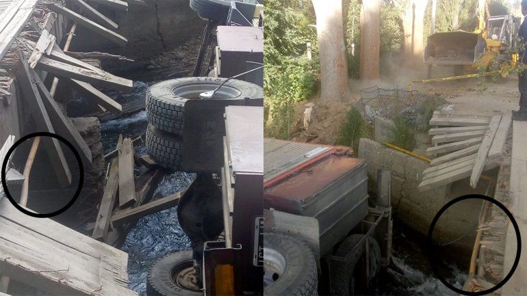 Junín de los Andes: un caño de gas condiciona el rescate del camión que cayó al río