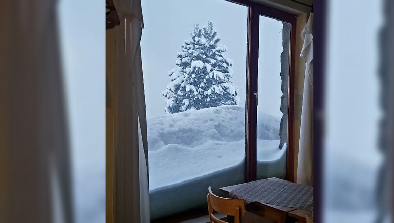 Valentina y la odisea de salir de su casa enterrada en la nieve
