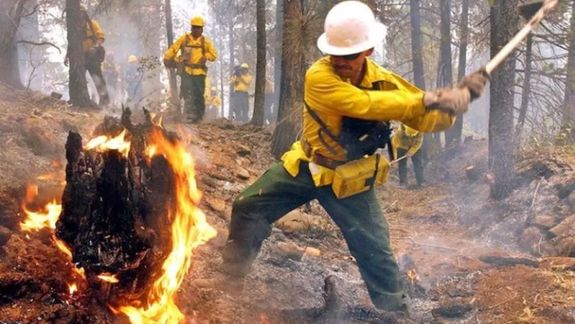 Las tormentas eléctricas provocaron varios focos de incendio en la provincia. Foto: Realidad Sanmartinense.