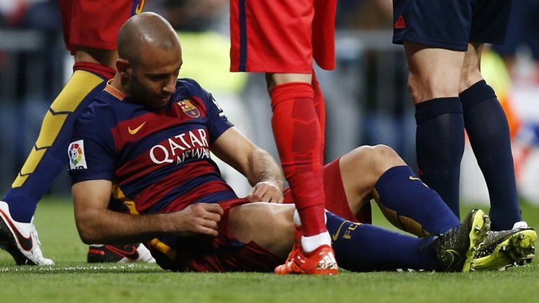 Solo un susto: Mascherano sufrió una contusión