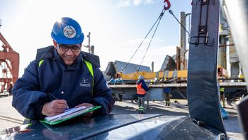 Río Negro se prepara para el GNL: descargan el cargamento del buque Billion Star. (Foto: Gobierno de Río Negro) Río Negro se prepara para el GNL: descargan el cargamento del buque Billion Star. (Foto: Gobierno de Río Negro)