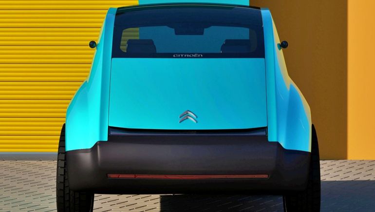 Versión del diseño del Citroën 2CV Eléctrico realizado por Dejan Hristov.