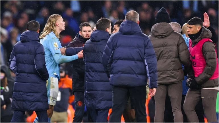 Gio Lo Celso se cruzó con Halland Gio Lo Celso se cruzó con Halland