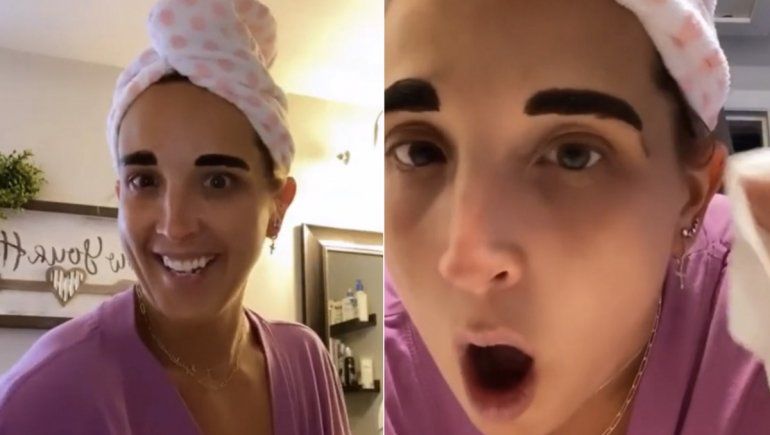 Viral en TikTok: se tiñó las cejas por su cuenta y resultó un desastre.