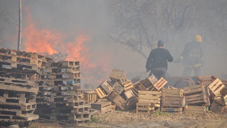 Las llamas fueron controladas