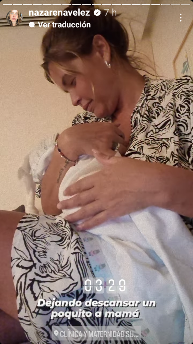 Feliz con su nieto, la actriz comparte todo con sus seguidores en redes sociales.