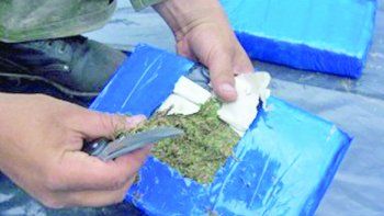 La marihuana estaba distribuida en un total de siete ladrillos.