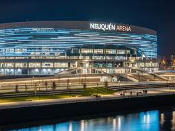 El anuncio de la construcción del Neuquén Arena fue realizado por el intendente Mariano Gaido. El anuncio de la construcción del Neuquén Arena fue realizado por el intendente Mariano Gaido.