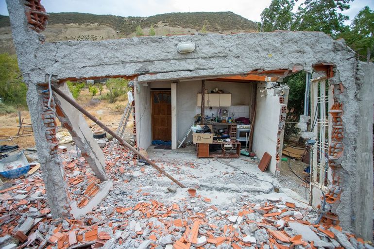 Así quedó la casa de Emanuel y su familia. Así quedó la casa de Emanuel y su familia.