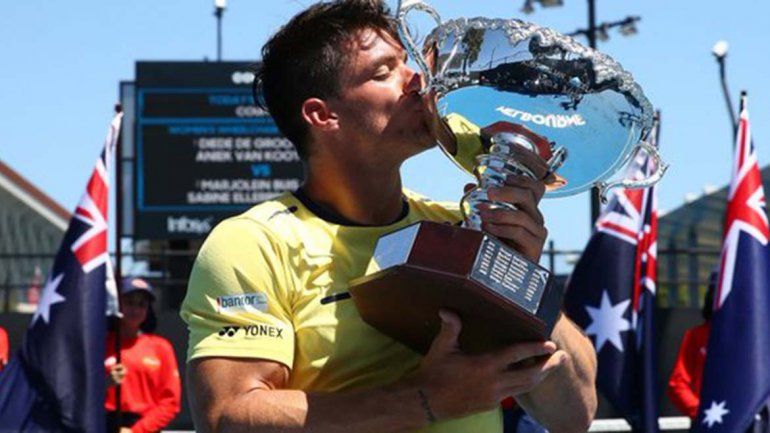 El Lobito Fernández campeón en el Abierto de Australia de tenis adaptado
