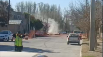 Momentos de tensión se viven en la calle Gatica