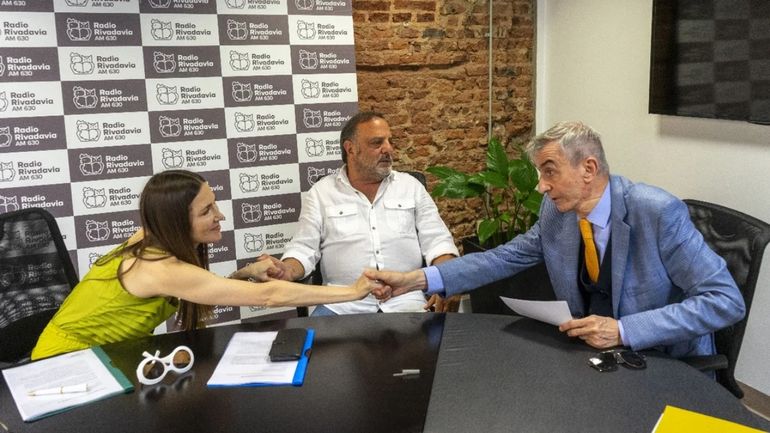 Baby Etchecopar, Cristina Pérez y Nelson Castro Baby Etchecopar, Cristina Pérez y Nelson Castro