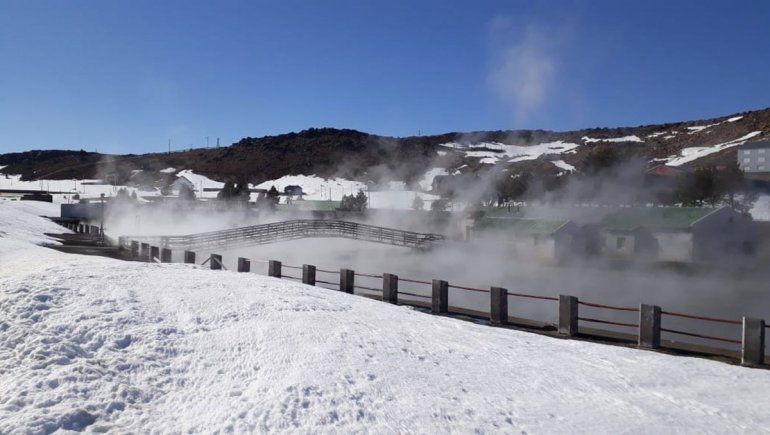 Termas de Copahue: empiezan las obras para la apertura de la temporada