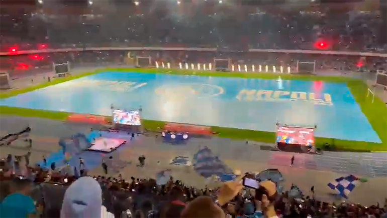 Sonríe el Diego: la fiesta de los hinchas de Napoli tras la obtención de la Serie A